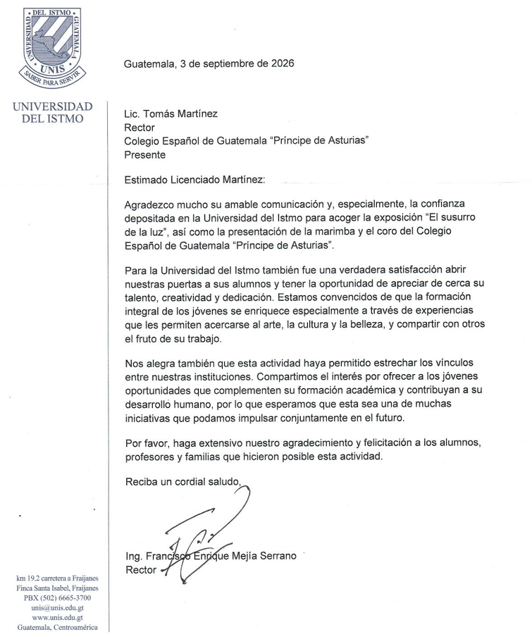 carta de felicitación